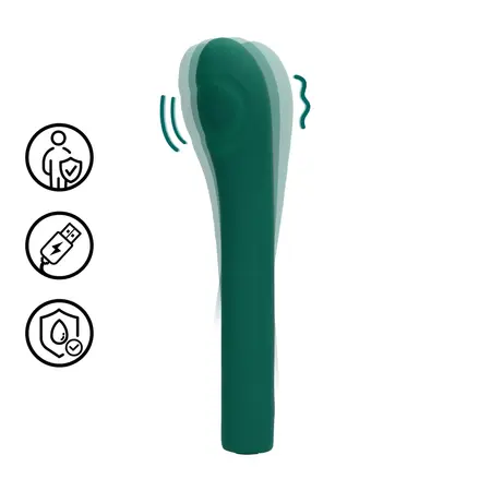 Loveline Pulse Wave intimni masažer Green Crystal - Ciljani G-Spot model