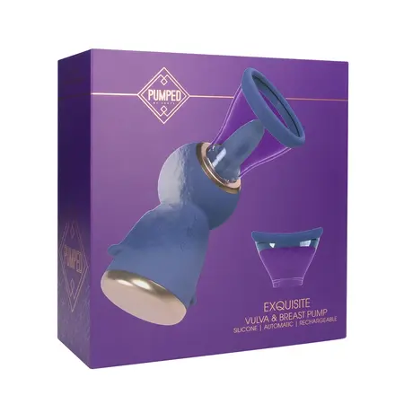 Shots Exquisite Punjeni Intimni Vakuum Pump Set Ljubičasti