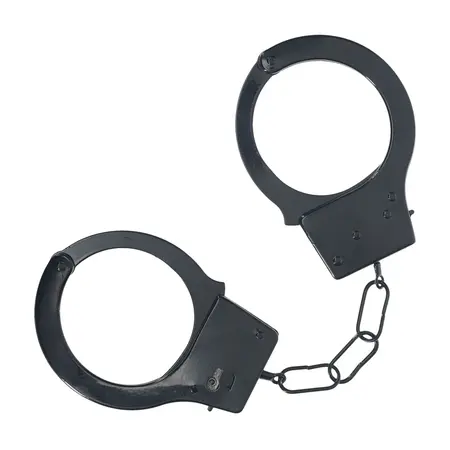 You2Toys Klasične Metalne Lisice Crne – Siguran Podesiv Model