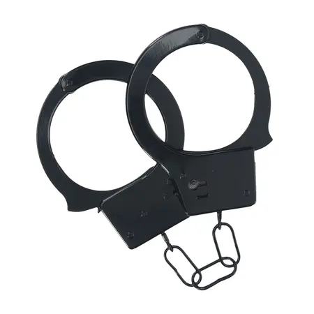 You2Toys Klasične Metalne Lisice Crne – Siguran Podesiv Model