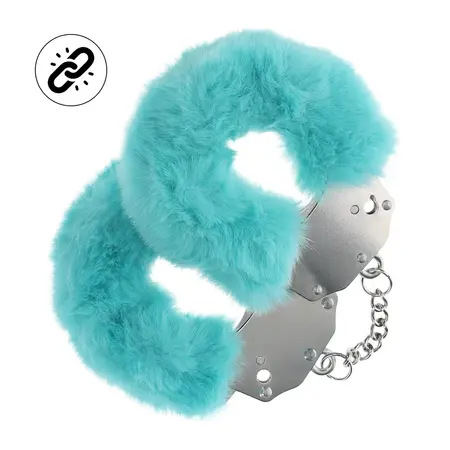 You2Toys Fluffy Anatomic Handcuffs Siguran sistem zaključavanja Plava
