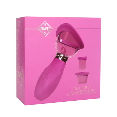 Shots Delightful punjivi intimni pump set Roze silikon