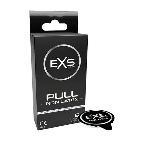 EXS Pull Non-Lateks kondomi 6 komada | Hipoalergeni i ultra-tanki dizajn