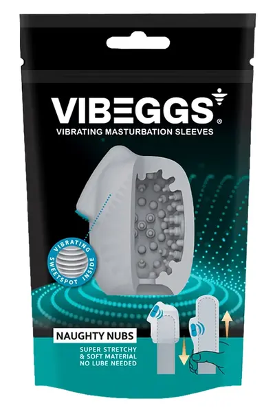 Vibeggs Naughty Nubs intimni vibrirajući rukav, fleksibilan dizajn