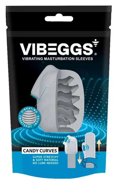 Vibeggs Candy Curves Vibrating Flexible Stimulation Sleeve Unisex