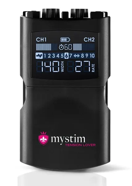 Mystim Tension Lover 2 napredna E-Stim kontrolna jedinica, 2 kanala, USB-C