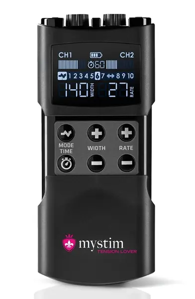 Mystim Tension Lover 2 napredna E-Stim kontrolna jedinica, 2 kanala, USB-C