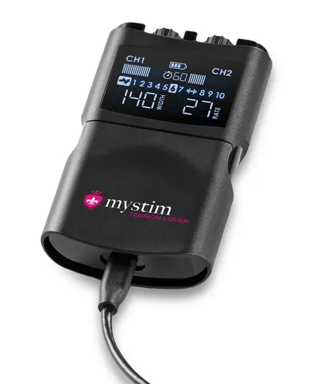 Mystim Tension Lover 2 napredna E-Stim kontrolna jedinica, 2 kanala, USB-C