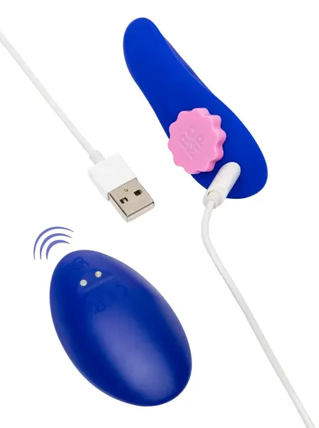ROMP Party bežični silikonski gaćični vibrator sa daljinskim upravljanjem, vodootporan, 8.7 cm