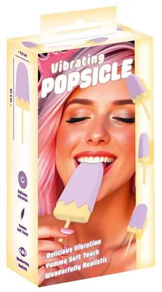 You2Toys Vibrating Popsicle silikonski lay-on uređaj, 10 režima, USB, roze