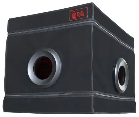Secret Dome La Niche modularna kutija za privatnost crno-crvena 85x60x60 cm