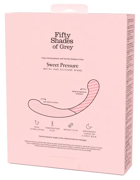 Fifty Shades of Grey Sweet Pressure dvostrani silikonski i metalni štapić 21.5cm