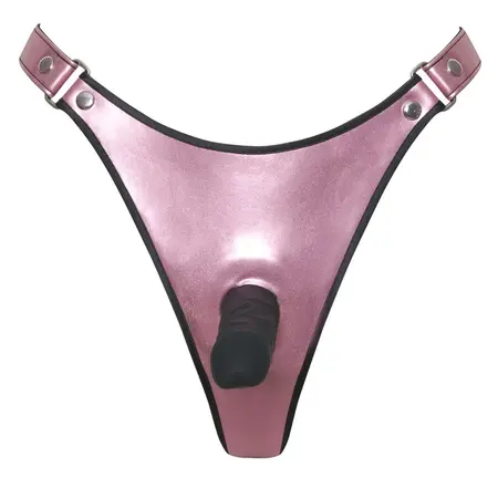 Bad Kitty L/XL intimni pojas sa crnim silikonskim dodatkom
