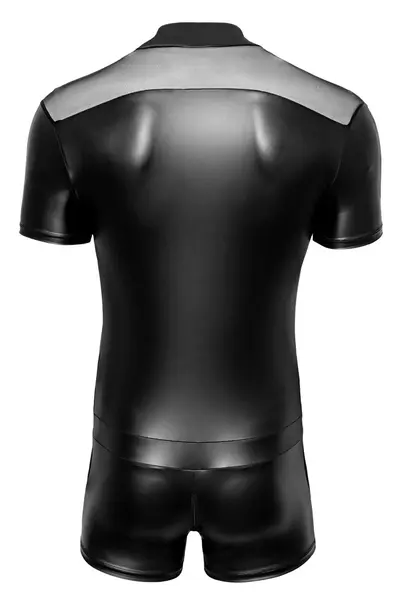 Svenjoyment Muski Uski Crni Playsuit XL sa 3-Smernim Rajsfeslusom i Powernet Panelima