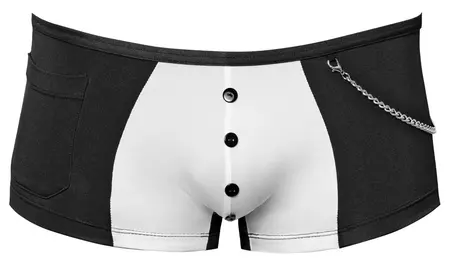 Svenjoyment Muske Pantalone Konobarskog Stila Crno-Bele sa Džepom, Velicina L
