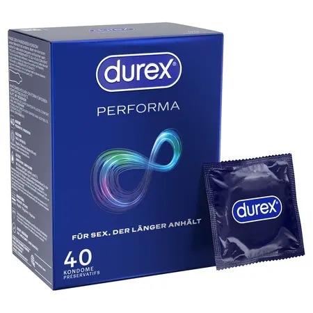 Durex Performa 40 kom Napredna Udobnost Produžena Upotreba Lateks Kondomi