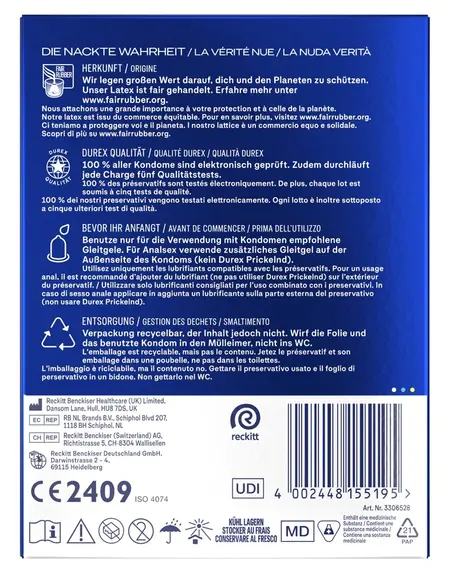 Durex Performa 40 kom Napredna Udobnost Produžena Upotreba Lateks Kondomi