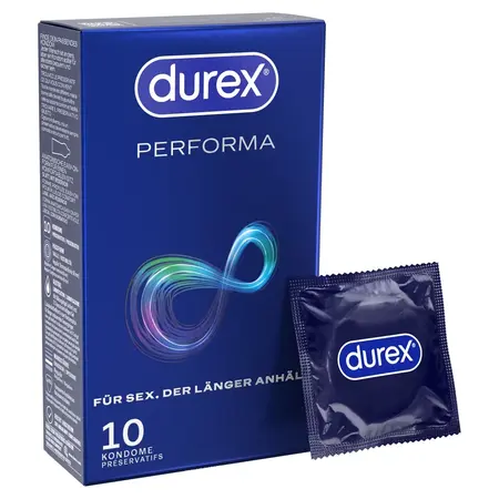 Durex Performa Easy-On 10 kom - Produženo Trajanje, Anatomski Oblik