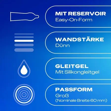 Durex Gefuhlsecht Extra Gross XXL 10 kom - Veliki Anatomski Kondomi 60mm