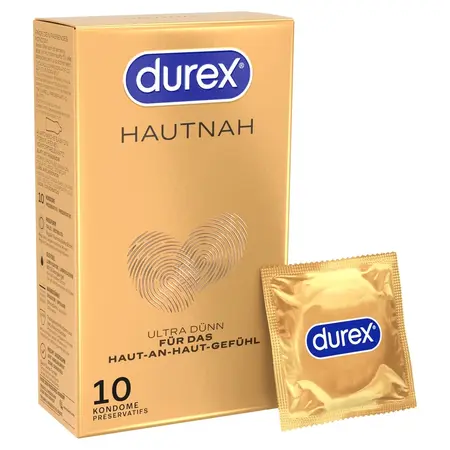 Durex Hautnah Ultra-Tanki Anatomski Kondomi 10-Pak 56mm