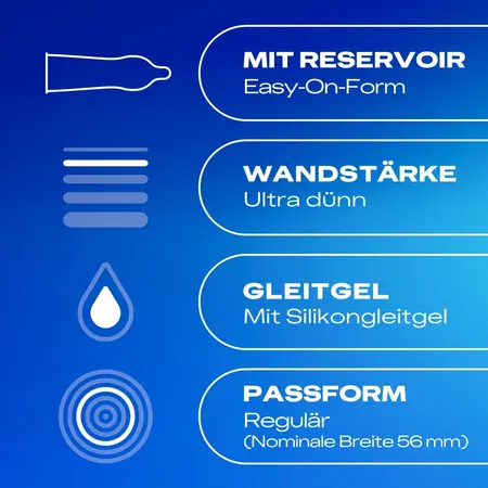 Durex Hautnah Ultra-Tanki Anatomski Kondomi 10-Pak 56mm