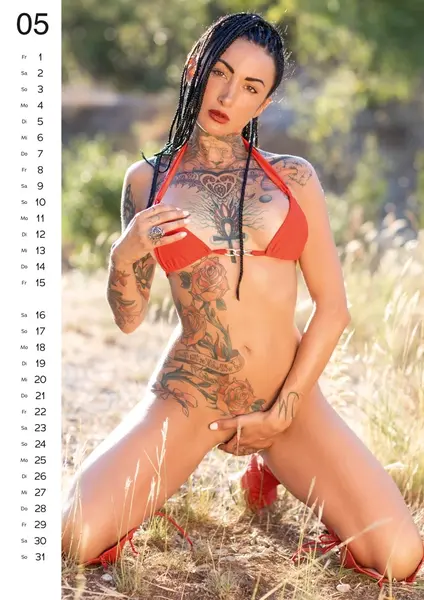 PIN-UP Tattoo-Girls 2026 zidni kalendar 297x420 mm