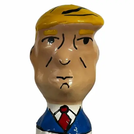 CONDOMERIE ručno oslikani dekorativni kondom XL Grumpy Trump dizajn