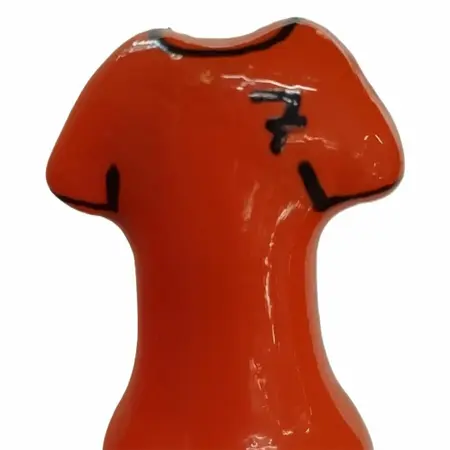 CONDOMERIE Ručno Oslikana Dekorativna Lateks Navlaka Dizajn Narandžaste Majice