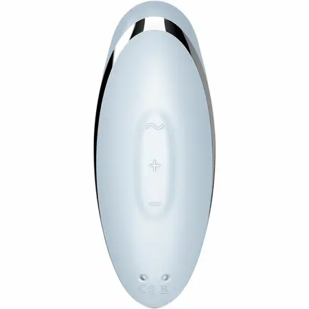 Satisfyer Tap & Climax 2 Dual-Action vibrator plavi silikon USB