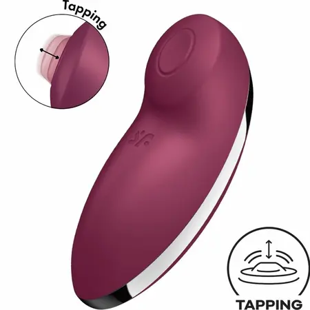 Satisfyer Tap & Climax 2 Red - Dual-Action Vibration & Tapping System