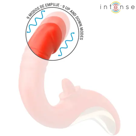 INTENSE Paulina U-Shape Dual Motor Stimulator Red Medical Silicone