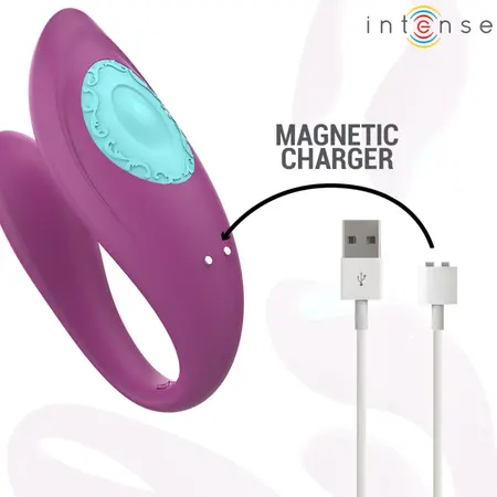 Intense Annie U-Shaped Intimate Device Purple Remote Control Silicone 9cm