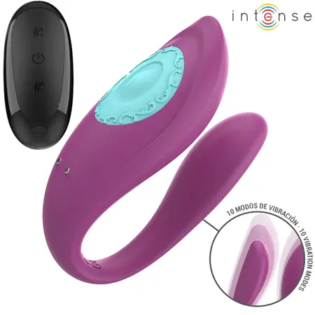 Intense Annie U-Shaped Intimate Device Purple Remote Control Silicone 9cm