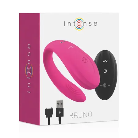 Intense Bruno Partner dvomotorni roze - daljinski upravljan silikonski uređaj