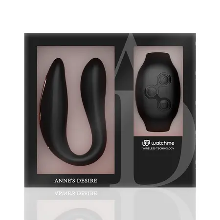 ANNE'S DESIRE Dual Pleasure System WATCHME Black 8.5cm Remote Control