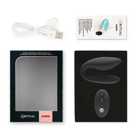 Rithual Kama Azabache Intimate Couples Device with Remote, Black