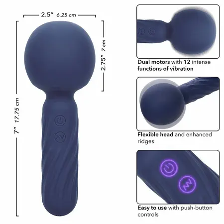 CalExotics Charisma Seduction maser 12 režima, vodootporan, ljubičasta