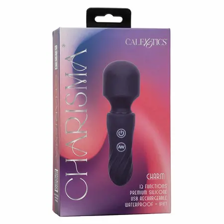 CalExotics Charisma Charm 12-funkcijski silikonski maser ljubičasta