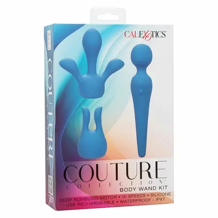 CalExotics Couture Collection štapićasti komplet plavi - 10-brzinski silikonski maser