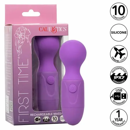CalExotics First Time punjivi intimni maser 10 režima ljubičasta 12cm
