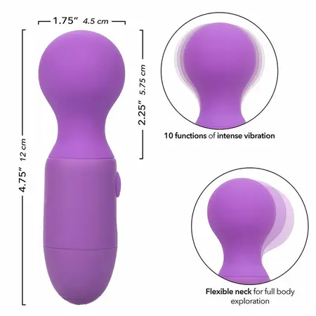 CalExotics First Time punjivi intimni maser 10 režima ljubičasta 12cm