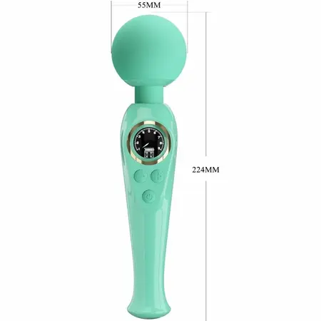 Pretty Love Skyler punjivi zeleni štapićasti maser LCD 10 režima