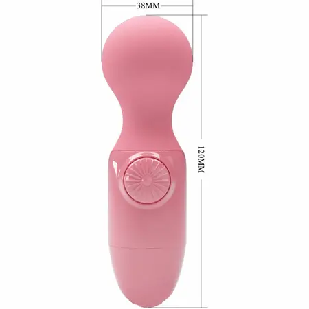 Pretty Love Mini Personal Massager Pink Silicone Compact 15cm
