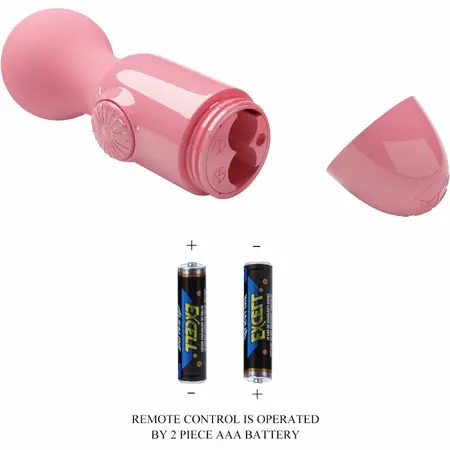 Pretty Love Mini Personal Massager Pink Silicone Compact 15cm