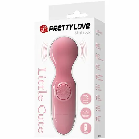 Pretty Love Mini Personal Massager Pink Silicone Compact 15cm