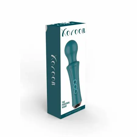 XOCOON Personal Wand Green - Rechargeable Massager with Flexible Head