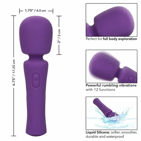 CalExotics Stella Violet Fleksibilni Masažer za Telo od Tečnog Silikona
