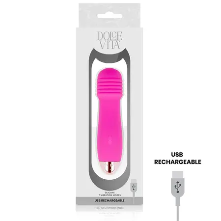 Dolce Vita Three Pink Punjivi Intimni Uređaj 7 Režima 12.2cm