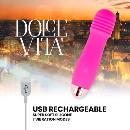 Dolce Vita Three Pink Punjivi Intimni Uređaj 7 Režima 12.2cm