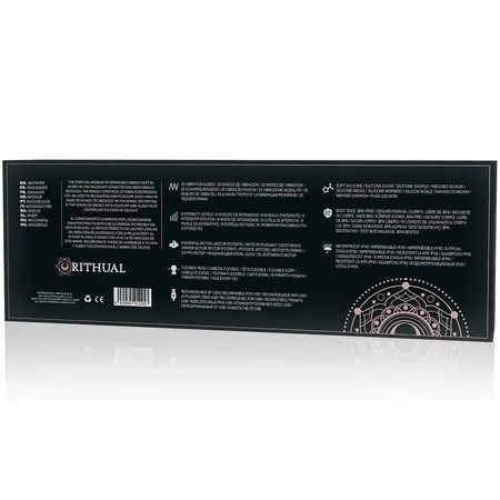 Rithual Akasha Wand 2.0 Crni – Punjivi Fleksibilni Masažer, 20 Režima